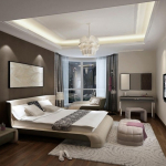 Bedroom,Dazzling Gray White Wall Painted Modern Bedroom Color Schem Design Inspiration With Beautiful Platform Bed And Soft White Mattress Also Cozy White Cushion Ottoman Plus Wonderful White Fur Rug On Combined Brown Wooden Floor,Modern Bedroom Color Schemes