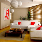 Interior,Classy Interior Designer Living Room Design Inspiration With Modern White Sofas On Combined Nice Stainless Sofa Frame And Trendy Brown Wooden Table On The Brown Gray Striped Rug Above Lamianted Wooden Flooring Also Gorgeous White Pendant Lamps,The Best High Quality And Cheap Interior Designer Living Rooms