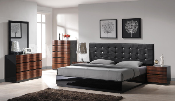 Bedroom,Fascinating White Wall Paint Bedroom Designs For Small Room With Adorable Black Glossy Bed Frame On Combined Comfortable Gray Bed Sheet And Cool Brown Wood Nightstand Table Plus Beautiful Brown Wood Vanity Table Also Soft Dark Fur Rug,Delightful Bedroom Designs For Small Rooms