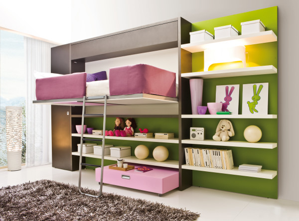 Bedroom,Fascinating White Ceiling Male Room Ideas With Marvelous Murphy Bed In Cute Purple Bed Frame And Beautiful White Wall Mounted Shelving Units Also Modern Large White Transparent Curtain,Cool Male Room Ideas For Bedrooms