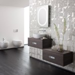 Bathroom,Contemporary Square Single Bathroom Mirror Seattle Design Inspiration With Nice Two White Sink And Beautiful Two Dark Brown Wood Cabinet Also Cozy White Closet,Bathroom Mirrors Seattle