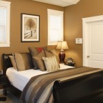 Interior,Fascinating Beige Painting Ideas For Room With Stunning Black Wood Bed Frame On Combined Soft White Bed Sheet And Nice Black Wood Bedside Tables Also Beautiful White Wood Blinds,Cool Painting Ideas For Rooms