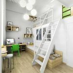Bedroom,Cool Amazing Tween Room Design Ideas With Charming Corner Low Profile Bed On Combined Soft White Mattress And Cozy Study Space Also Nice Floating Open Bookshelf Plus Beautiful Over Pendant Lamp In White Color ,Cool Awesome Tween Rooms Design Ideas
