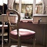 Bedroom,Cheap And Beautiful Make Up Table Design Ideas With Adorable White Two Drawer And Nice Oval Three Mirror Also Comfortable Wood Chair Pad For Vintage Concept,Make Up Table Design Ideas