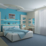 Bedroom,Amazing Blue White Themed Bedroom Design Ideas With Stunning White Large Bed Frame And Modern White Wood Vanity Table Plus Nice Wall Mirror Also Cool White Great Curtains For Boys Bedroom,Wide Range Of The Latest Modern Bedrooms