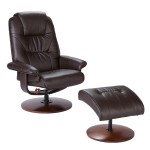 Furniture,Fabulous Euro Swivel Lane Recliner On Sale Design With Charming Brown Leather Recliner And Beautiful Black Healty Back Also Cozy Black Cushion Ottoman,Lane Recliners On Sale For Your Comfort
