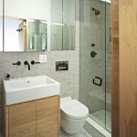 Bathroom,Charming Bathroom Storage Ideas For Small Bathroom With Stunning Bright Brown Wood Floating Bathroom Vanity On Combined Nice Rectangular White Ceramic Vessel Sink And Beautiful Wall Mount Bathroom Faucet Plus Nice Wall Mirror Also Comfortable White Ceramic Toilet For Classic Concept,Cool Neat Bathroom Storage Ideas For Small Bathrooms