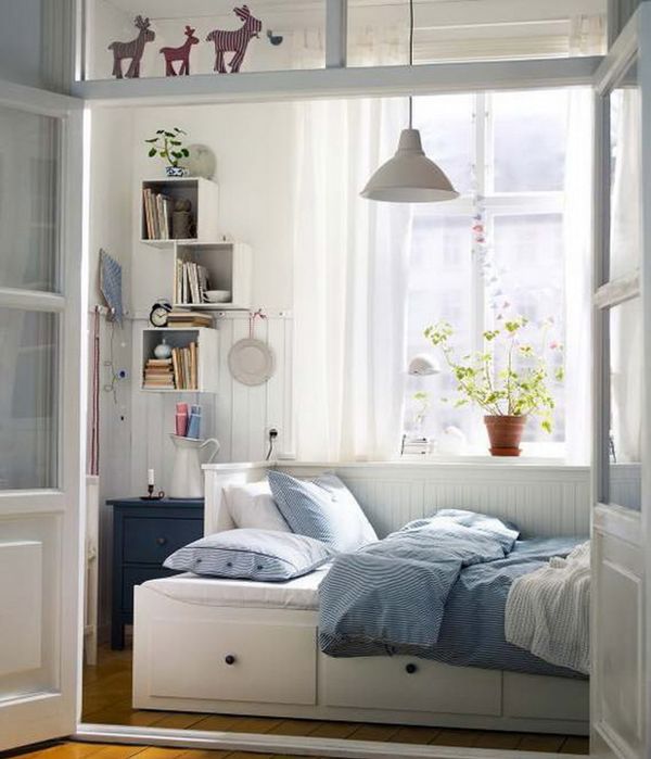Bedroom,Enchanting Foxy Tween Room Design Inspiration With Charming White Bed Frame On Combined Nice White Under Storage Bed And Cool Open Book Shelves Also Beautiful Hanging Lamp For Tropical Concept,Cool Awesome Tween Rooms Design Ideas