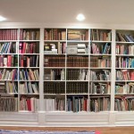 Furniture,The Best Large Book Shelf Design Inspiration With Stunning White Wood Material And Nice White Ceiling Also Splendid Bright Brown Wood Floor,Contemporary Furniture Book Shelf Designs 2015