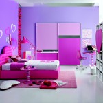 Bedroom,Enticing Bright Purple Wall Paint Really Cool Bedroom Decoration With Stunning Pink Leather Bed Frame On Combined Comfortable White Bed Sheet Plus Nice Pink Heart Shaped Headboard And Cute Corner Study Space Also Soft Pink Carpet,Really Cool Bedrooms Designed With A High Comfort Level