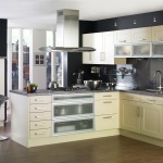 Furniture,Enchanting Beautiful Contemporary Kitchen Design Ideas With Stylish White Wood Kitchen Cabinet And Cool Kitchen Island Plus Wonderful Stovetop On Combined Nice Wood Floor Also Gorgeous Stainless Cooker Hood,Beautiful Contemporary Kitchens
