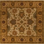 Interior,Stylish Hand Tufted Square Area Rug Design Ideas With Nice Tan And Gold Color Also Pretty Floral Ornament For Traditional Concept,Funny Square Area Rugs Inspired