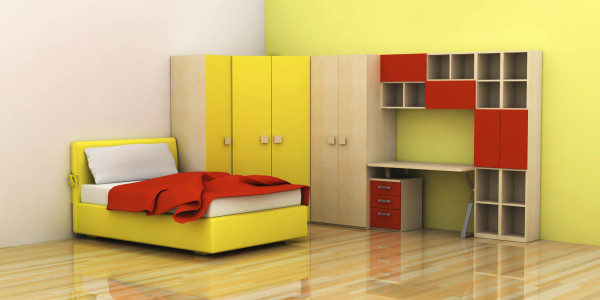 Bedroom,Marvelous Yellow And White Wall Painted Teenage Bedroom Furniture For Boy Design Inspiration With Beautiful Yellow Bed Frame On Combined Soft White Mattress Plus Nice Bright Laminate Flooring Also Cool Yellow Painting Wood Wardrobe ,Modern Teenage Bedroom Furniture For Boys Design Inspiration 