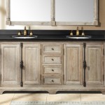 Bathroom,Stunning Black Bathroom Vanities Granite Design Ideas With Cool Double Sink And Vintage White Wood Cabinet,Modern Concrete Bathroom Vanities Granite Designed To New Energize