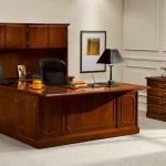 Office & Workspace,The Best High Quality Wood Executive Office Desk Design Ideas With Comfortable Black Arm Chair And Beautiful Stand Lamp Also Antique Wood Cabinet,Comfort Workspace With Exetucutive Office Desks