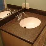 Bathroom,Cool Amazing Black Bathroom Vanities Granite Design Ideas With Beautiful Single Sink And Cool Wood Cabinet,Modern Concrete Bathroom Vanities Granite Designed To New Energize