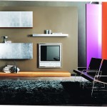 Interior,Fascinating Interior Designer Living Room Design Inspiration With Charming Black Chairs On The Black Fur Rug And Stylish Tv Wall Units Also Gorgeous Shelf Plus Picturesque Brown Wall Paint,The Best High Quality And Cheap Interior Designer Living Rooms