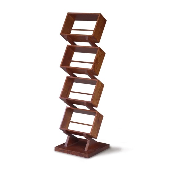 Furniture,The Best Unique Shelving Unit Design With Charming Sophisticated DVD Stand Storage Accentuating Graded Rack And Nice Glancing Wood,Creative And Unique Shelving Units