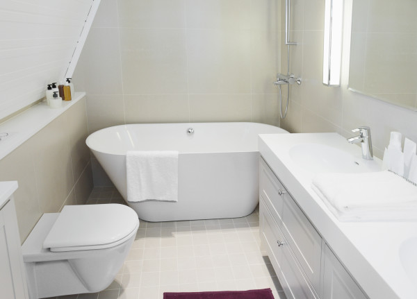 Bathroom,Breathtaking White Themed Small Showers For Small Bathroom Decoration With Awesome White Ceramic Oval Shaped Free Standing Bathtub And Comfortable White Ceramic Toilet Also Gorgeous White Wood Vanity Cabinet Plus Modern Chrome Bathroom Faucet,Elegant Small Showers For Small Bathrooms Inspiration