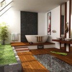 Furniture,Classic Interior Design Architect With Amazing Floating Brown Wood Vanity On Combined Beautiful Double White Ceramic Vessel Sink And Nice Stainless Bathroom Faucets Plus Wonderful Vertical Wall Mirrors Also Comfortable White Ceramic Freestanding Bathtub Using Trendy Brown Wood Linen Floor,Modern Interior Design Architects For Your Homes