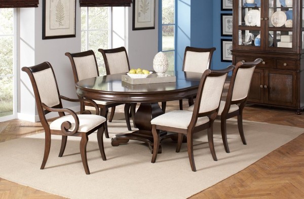 Dining Room,Adorable Dining Furniture Store Design With Beautiful Oval DIning Table On Combined Dark Brown Color And Cozy Wood Chairs Also Nice Beige Rug,Antique And Trendy Dining Furniture Stores
