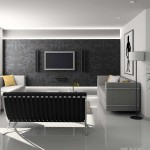 Furniture,Nice Looking Interior Design Ideas With Comfortable Twins Gray Sleeper Sofa And Stylish Black Sofa On Combined Unique Stainless Curved Shape Legs Plus Wonderful White Drum Floor Lamp Also Cool Tv Wall Units,Simple Interior Designs Ideas In Home
