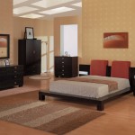 Bedroom,Nature Paint Color Smart Bedroom Design With Stylish Paltform Bed And Nice Black Wood Chest Also Soft Rug On Combined Wood Floor For Luxurious Concept,Modern Smart Bedroom Design To Comfort Sleeping