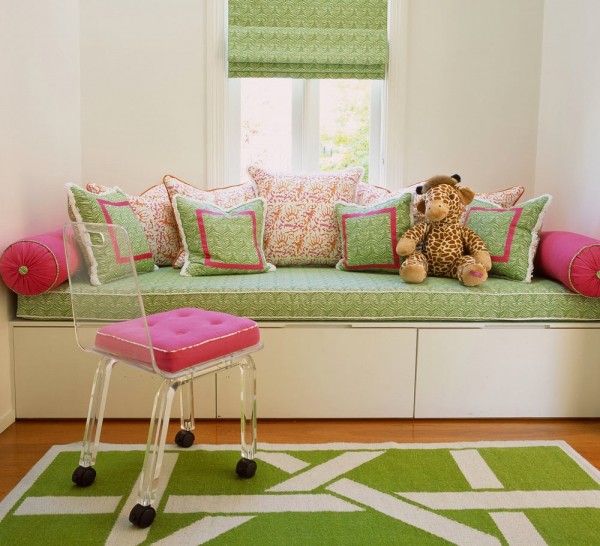 Furniture,Beautiful And Soft Green Custom Outdoor Cushion With Cool Doll Also Beautiful Mica Chair For Kids Concept,Cozy And Soft Custom OutDoor Cushions Ideas