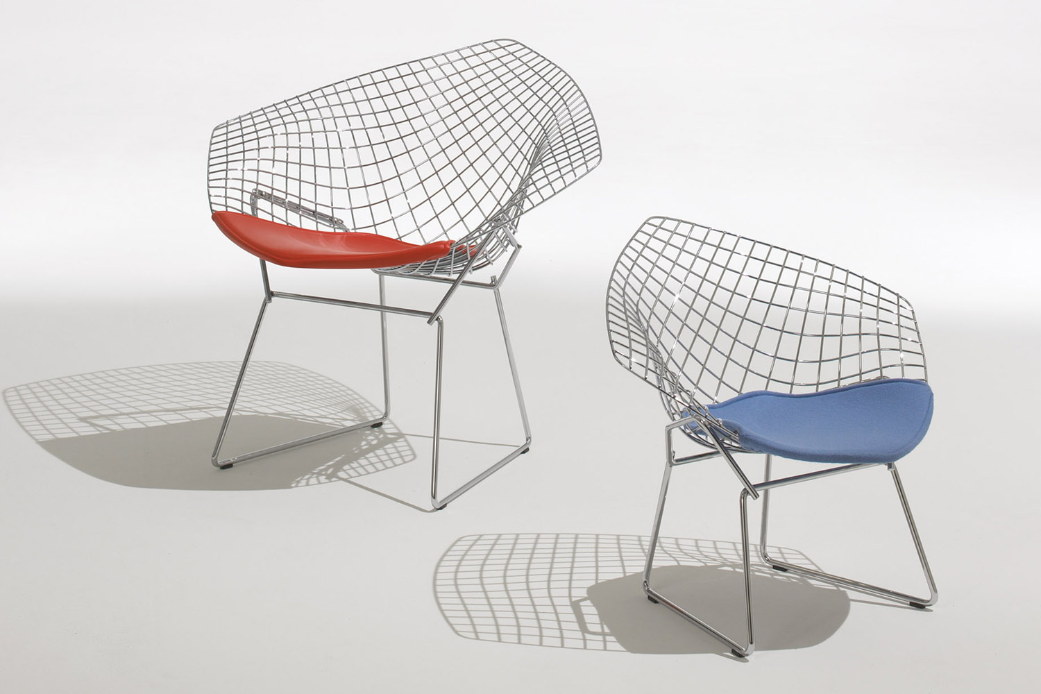 Uncategorized,New Model Lounge Diamond Bertoia Chair Design Ideas With Cool Red And Blue Color Also Steel Wire,Stylish Bertoia Chairs Ideas