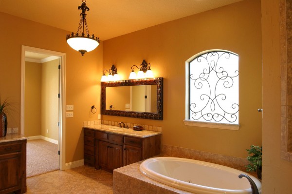 Uncategorized,Stunning Antique Bathroom Light With Cozy White Bathtub And Beautiful Sink Also Chest Of Drawer,Extraordinary Batroom Lights Design Inspiration