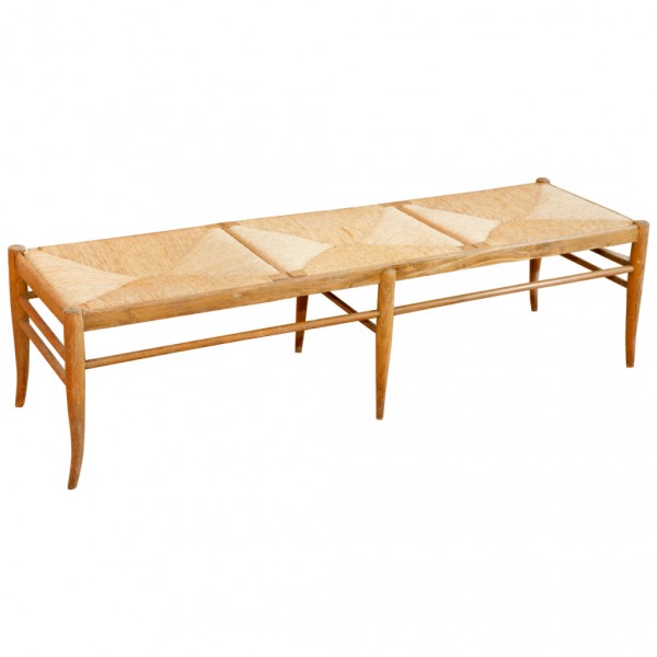 Furniture,Cool Awesome Italian Wood Rush Bench Design Inspiration With Beautiful Brown Color,Antique Design Of Rush Bench