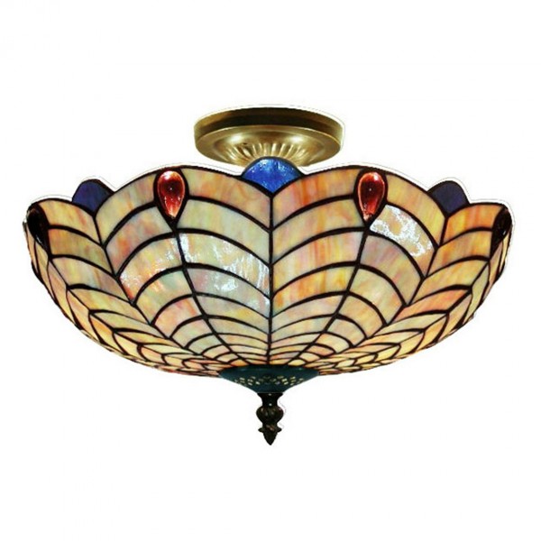 Interior,Cool Awesome Tiffany Ceiling Light Design Ideas With Style Shell Semi For Elegant Concept ,Nice Style Tiffany Ceiling Light