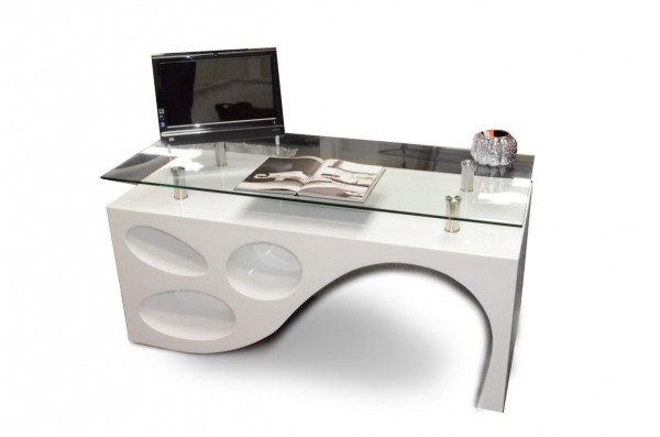 Furniture,Unique White Workbench With Charming Glass Table For LA Office Furniture Desk Design Ideas,Fabulous Office Furniture Desks Decoration