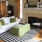 Interior,Cool Stunning IKEA House Rug Decoration On Combined Black White Color Also Nice Green Table And Georgeous White Sofa,House Rugs Decoration