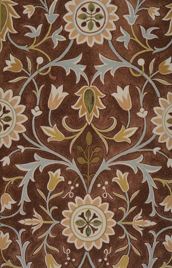 Interior,Nice Brown William Mirros Rug Design Ideas With Beautiful Little Flower Ornament For Modern Concept,Rug By William Morris