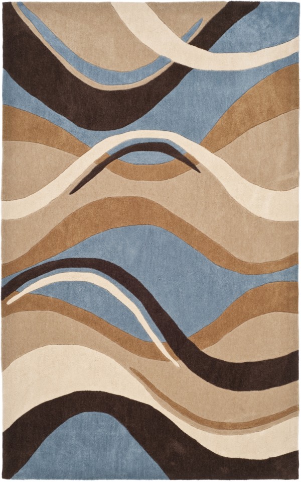 Interior,Nice Spectacular Blue And Brown Area Rug Design Ideas On Combined Black White Color,Trendy Blue And Brown Area Rug Designs