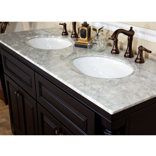 Bathroom,Cool Awesome White Granite Vanity Top Design Ideas With Unique Sink And Cool Black Cabinet,Elegant White Granite Vanity Top Your Inspiring
