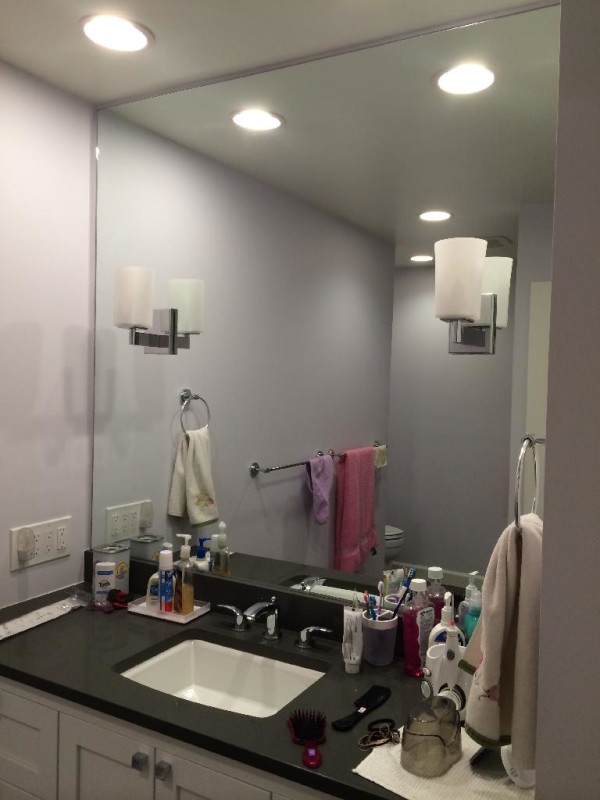 Bathroom,The Best Large Bathroom Mirror Seattle Design Inspiration With Nice White Sink And Beautiful Vanity Light,Bathroom Mirrors Seattle