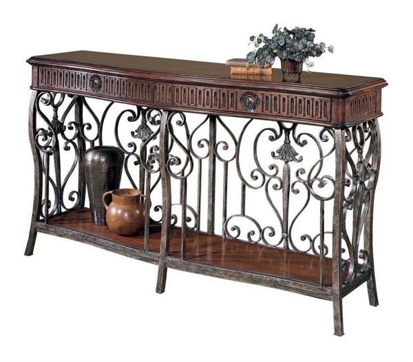 Furniture,Adorable Hekman Furniture Design Ideas With Beautiful Loire Valley Console Table,Wood Table Collection By Hekman Furniture