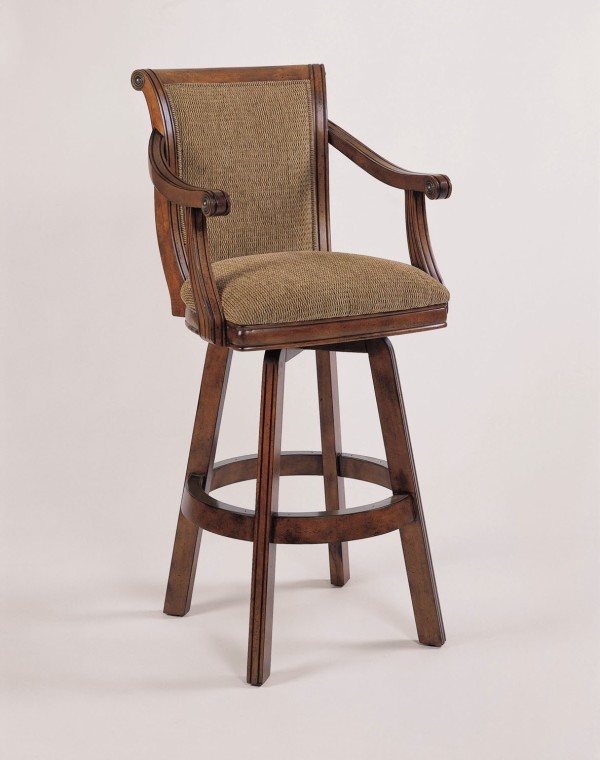 Furniture,Charming Powell Bar Stool Design With Style Brandon Warm Cherry On Combined Brown Color,Cool Powell Bar Stools Designs