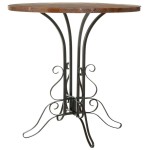 Furniture,Dazzling Round Wood Accent Table Design Inspiration With Charming Black Brown Color,Modern Round Wood Accent Table