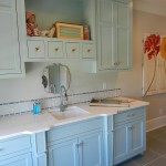 Furniture,Enchanting Laundry Sink With Cabinet Design Ideas And Nice Float Cabinet Also Beautiful Light Blue Color,Modern Laundry Sinks With Cabinets