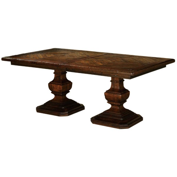 Furniture,Exquisite Hekman Furniture Design Inspiration With Antique Double Pendestal,Wood Table Collection By Hekman Furniture