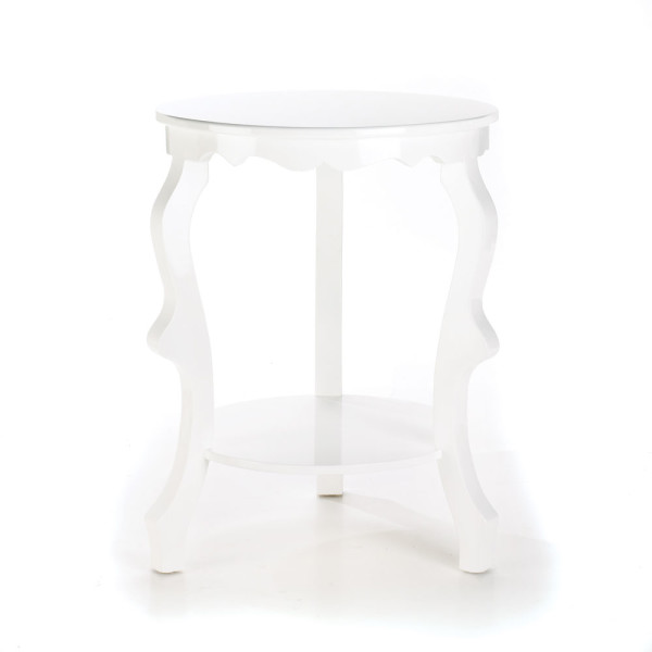 Furniture,Fancy Round Table Accent Table Design Inspiration With Beautiful Charming White Color,Modern Round Wood Accent Table