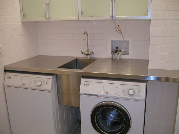 Furniture,Good Laundry Sink With Cabinet Design Ideas And Cool Stainless Steel Sink Also Trend White Color,Modern Laundry Sinks With Cabinets