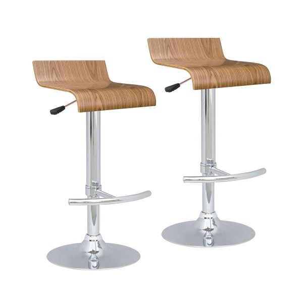 Furniture,Two Pair Of Toledo Bar Stool And Chair Design Inspiration With Cool Stenless Steel Also Wood Chair,Comfortable Stools And Chairs Design Inspiration