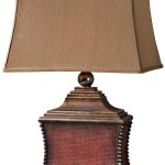 Interior,Adorable Uttermost Lamp Design With Stylish Pavia Aged Red Woven And Nice Brown Color,Table Uttermost Lamps Design Inspiration Your Interior