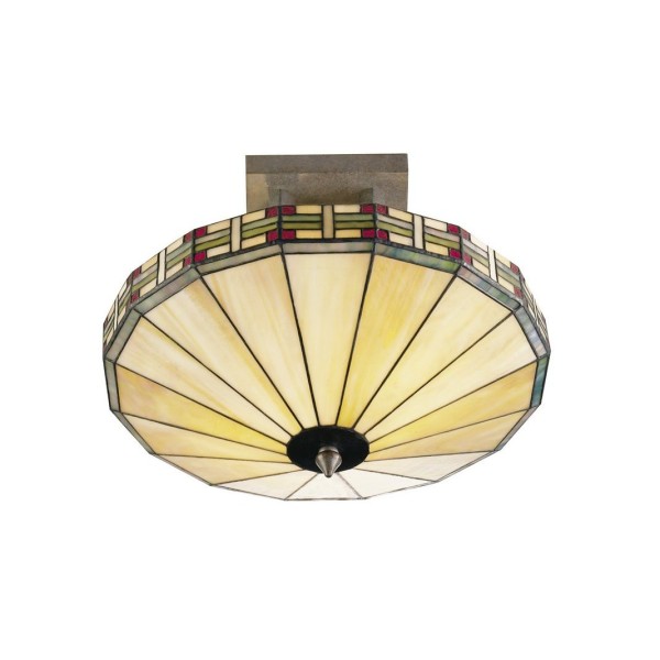 Interior,Enchanting Mission Round Tiffany Ceiling Light Fixture Design Inspiration With Charming Beige Color,Fashionable Tiffany Style Ceiling Light Fixtures