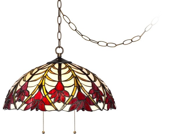 Interior,Fascinating Tiffany Ceiling Light Fixture Design Ideas With Cool Stylish Ruby Floral Ornament,Fashionable Tiffany Style Ceiling Light Fixtures