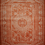 Interior,Gorgeous Hand Made Wool Rug Runner Discount Design Inspiration With Nice Feraghan Ornament On Combined Orange Color,Closeout Rugs Runners Discount 